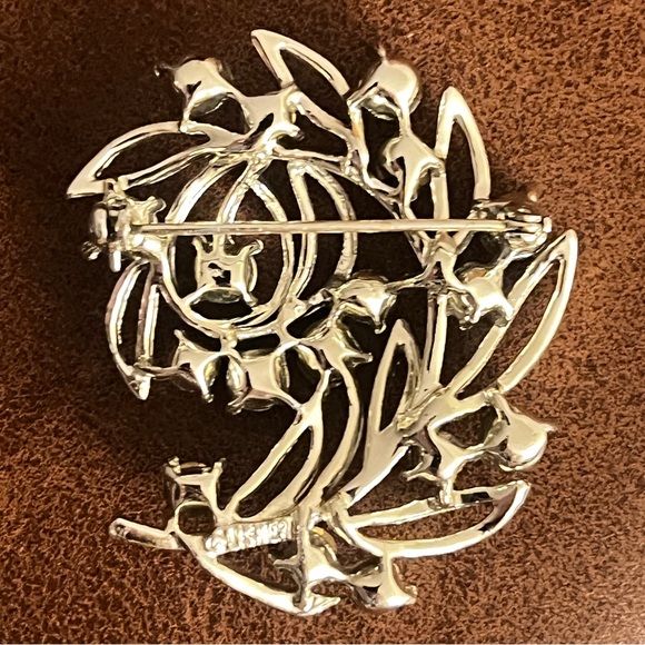 Gorgeous Vintage J. L. Fisher Signed Brooch Pin, 16.10 Grams 2” - Picture 5 of 5